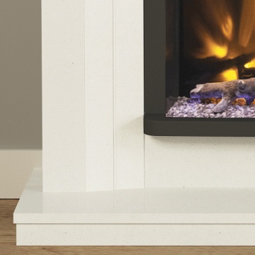 Elgin & Hall Pryzm Cabrina 52'' Marble Electric Fireplace Suite